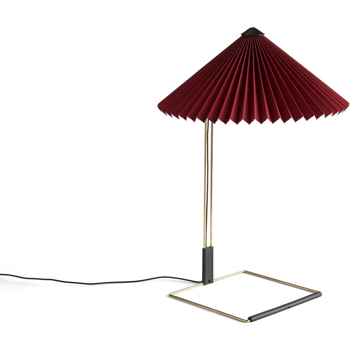 Lampe de table Matin – Ø38 x H52 cm – Rouge Oxyde