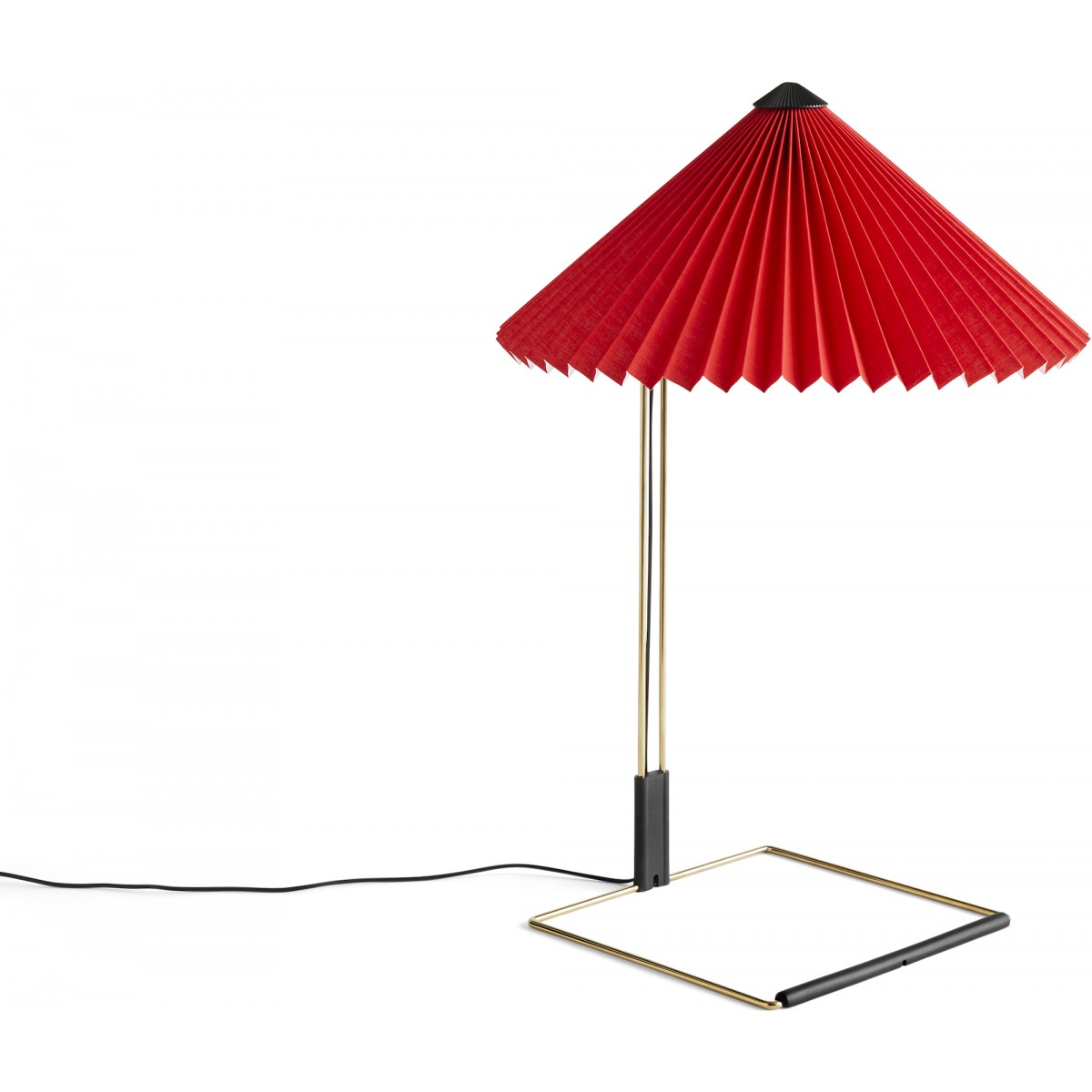 Lampe de table Matin – Ø38 x H52 cm – Rouge vif