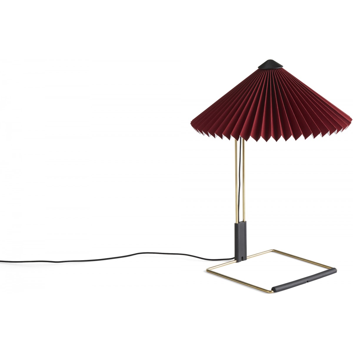Lampe de table Matin – Ø30 x H38 cm – Rouge Oxyde