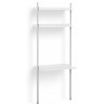 White Shelves + Anodised Aluminium Profiles – Pier System 11
