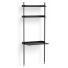 Black Shelves + Black Anodised Aluminium Profiles – Pier System 11