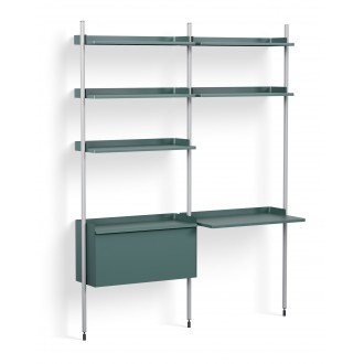 Blue Shelves + Anodised Aluminium Profiles – Pier System 12