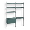 Blue Shelves + Anodised Aluminium Profiles – Pier System 12