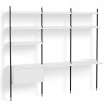 White Shelves + Black Anodised Aluminium Profiles – Pier System 13