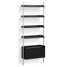 Black Shelves + Anodised Aluminium Profiles – Pier System 121