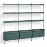 Blue Shelves + Anodised Aluminium Profiles – Pier System 133