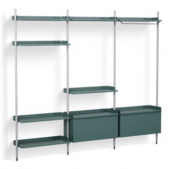 Pier System 1093 – PS Blue Shelves + Anodised Aluminium Profiles