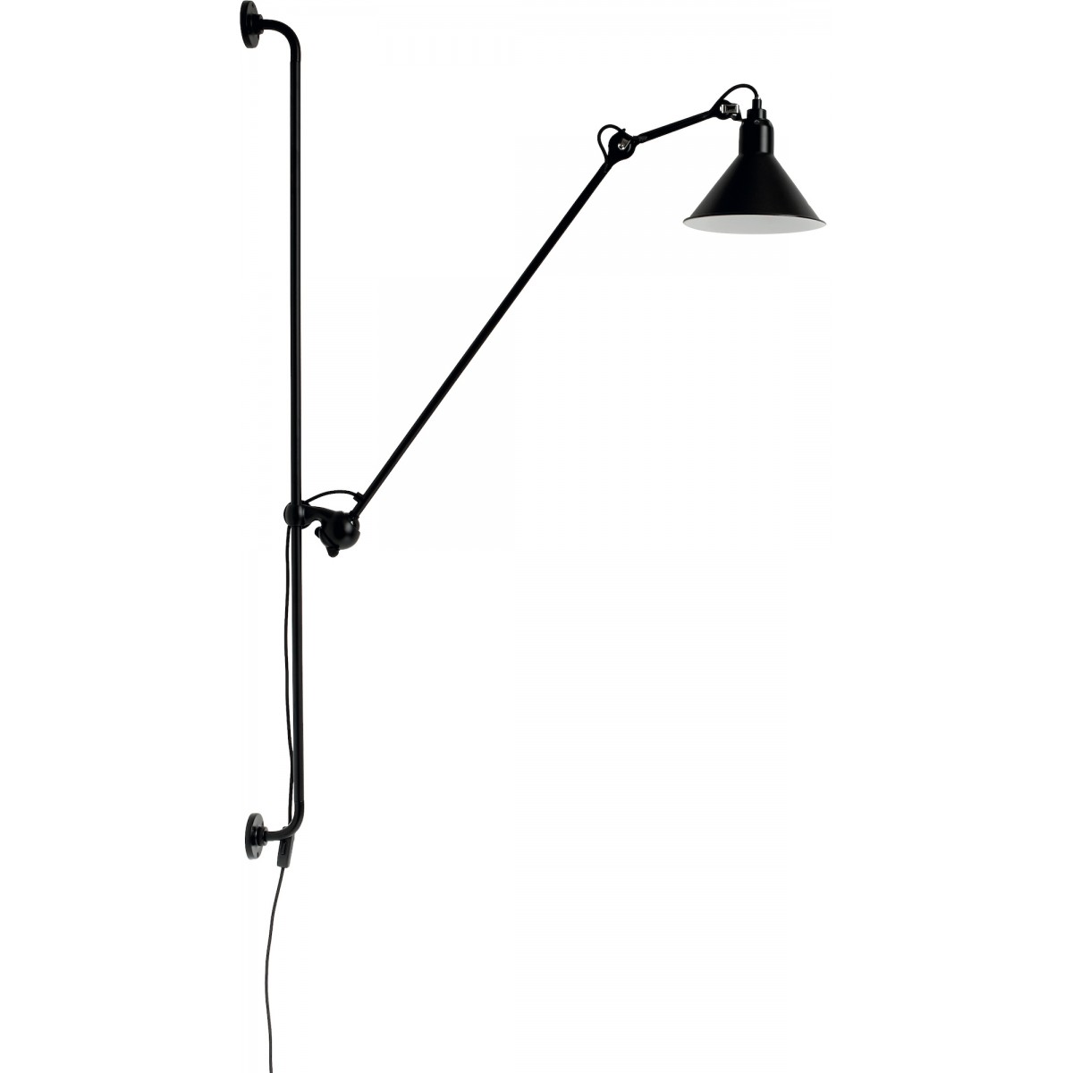 black / conic black - Gras 214 - wall lamp