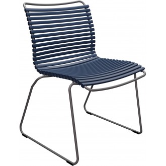 Bleu foncé (91) - chaise Click sans accoudoirs