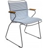 Dusty light blue (80) - Click dining chair with armrests