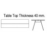 180x100cm - Plank table GM3200-18