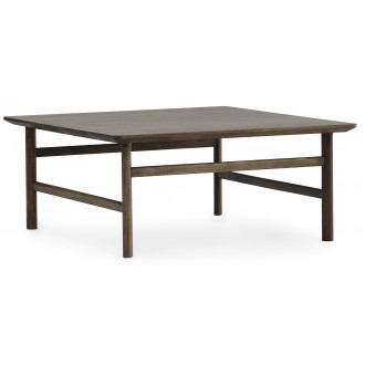 Smoked oak - 80 x 80 x H35 cm - Grow coffee table
