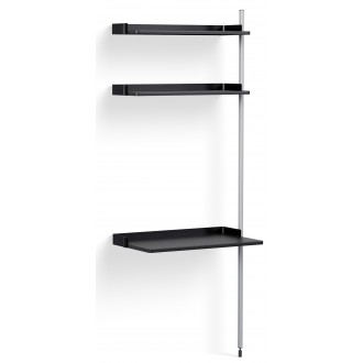 Black Shelves + Anodised Aluminium Profiles – Pier System 10