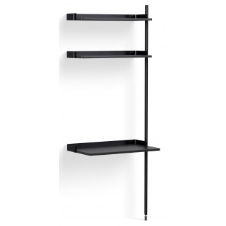 Black Shelves + Black Anodised Aluminium Profiles – Pier System 10
