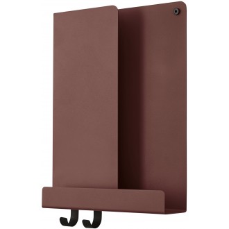 Folded shelf - W29,5 x D8 x H40 cm - Deep Red