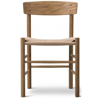 J39 Chair – oiled oak + natural paper cord