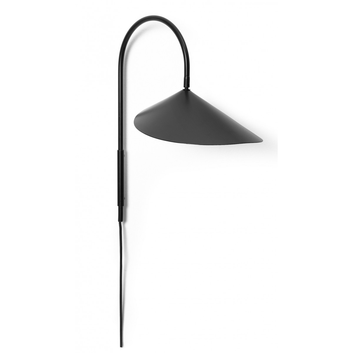 Arum swivel wall lamp - black - short