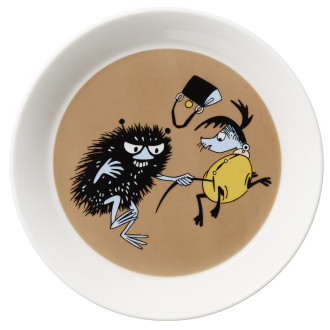 Stinky in action - assiette Moomin