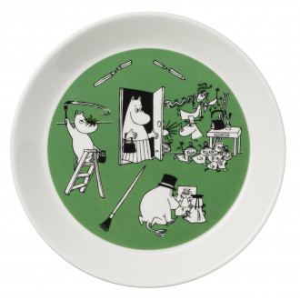 Drawing and christmas - Moomin plate