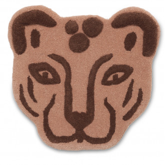 Leopard Head - tufted rug