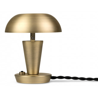 Tiny lamp - brass plated iron