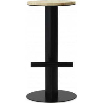 Pole bar stool - High - Black