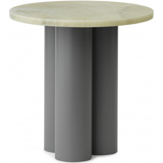 Dit Table – Grey Frame + Emerald Onyx Tabletop