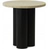 Dit Table – Brown Frame + Travertine Light Tabletop