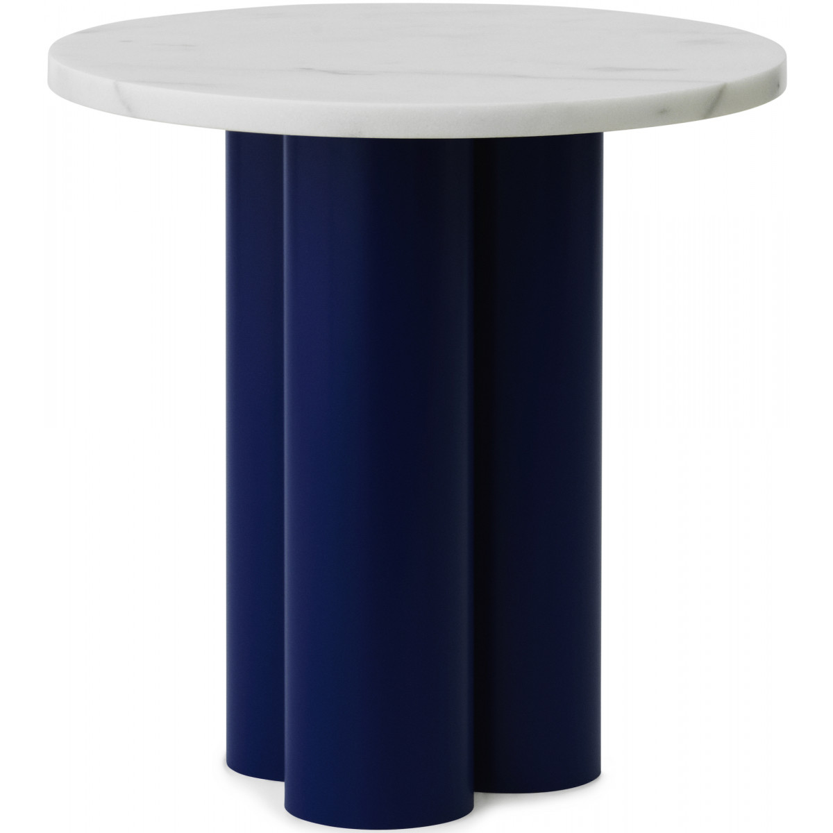 Dit Table – Bright Blue Frame + White Carrara Tabletop