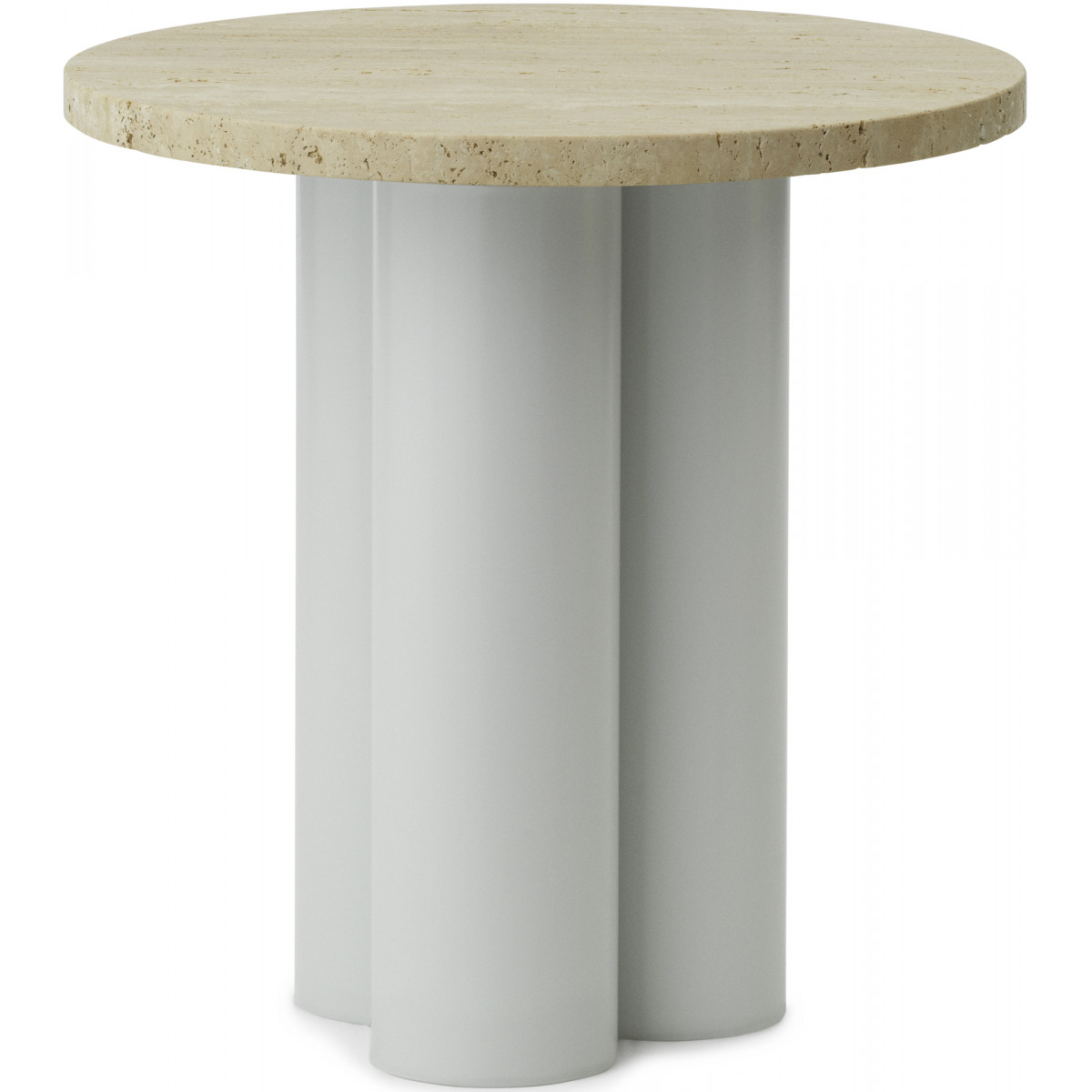Dit Table – Light Green Frame + Travertine Light Tabletop