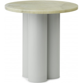 Dit Table – Light Green Frame + Emerald Onyx Tabletop