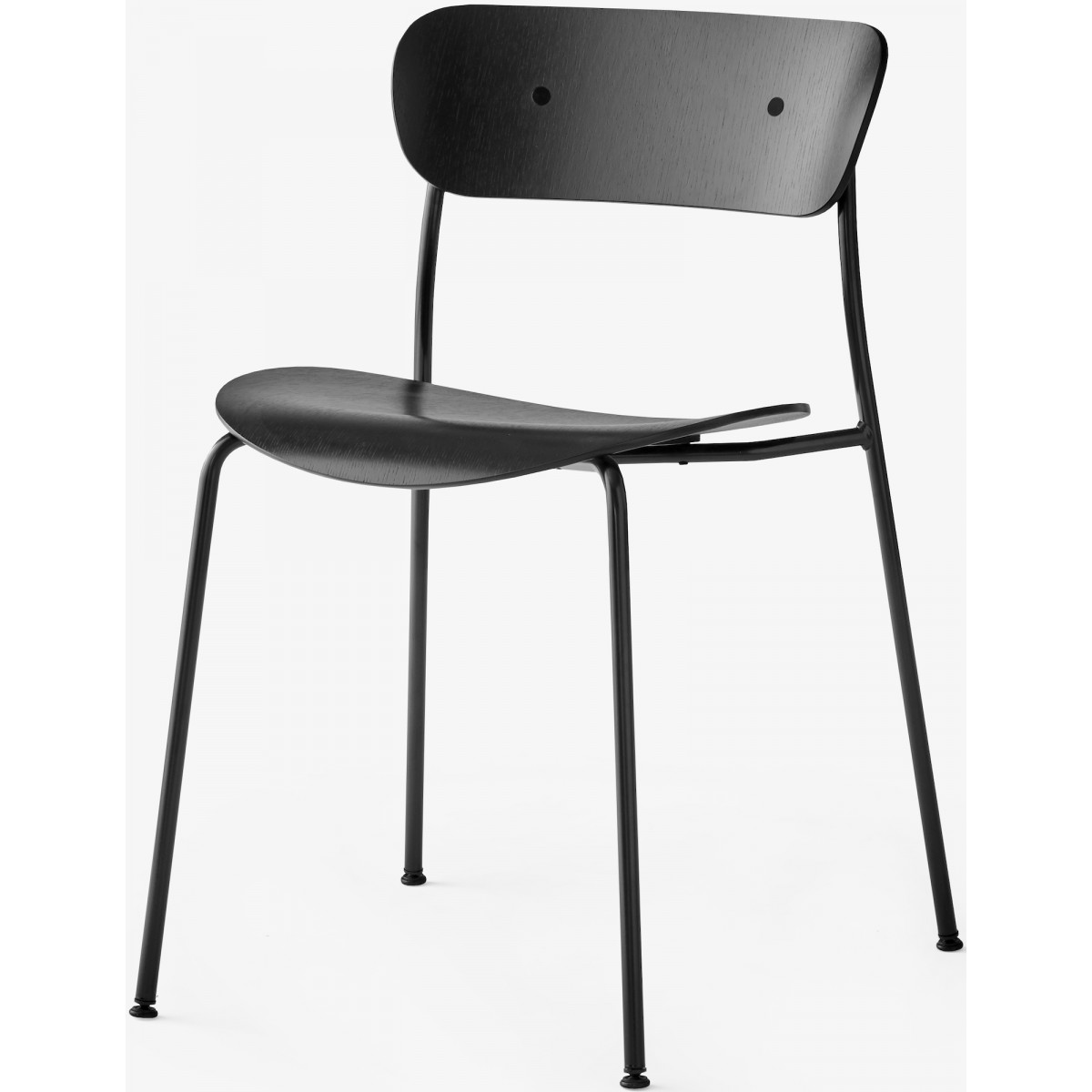 Pavilion AV1 Chair – black oak + black fittings + black legs