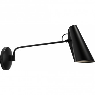 black / black - Birdy long wall lamp