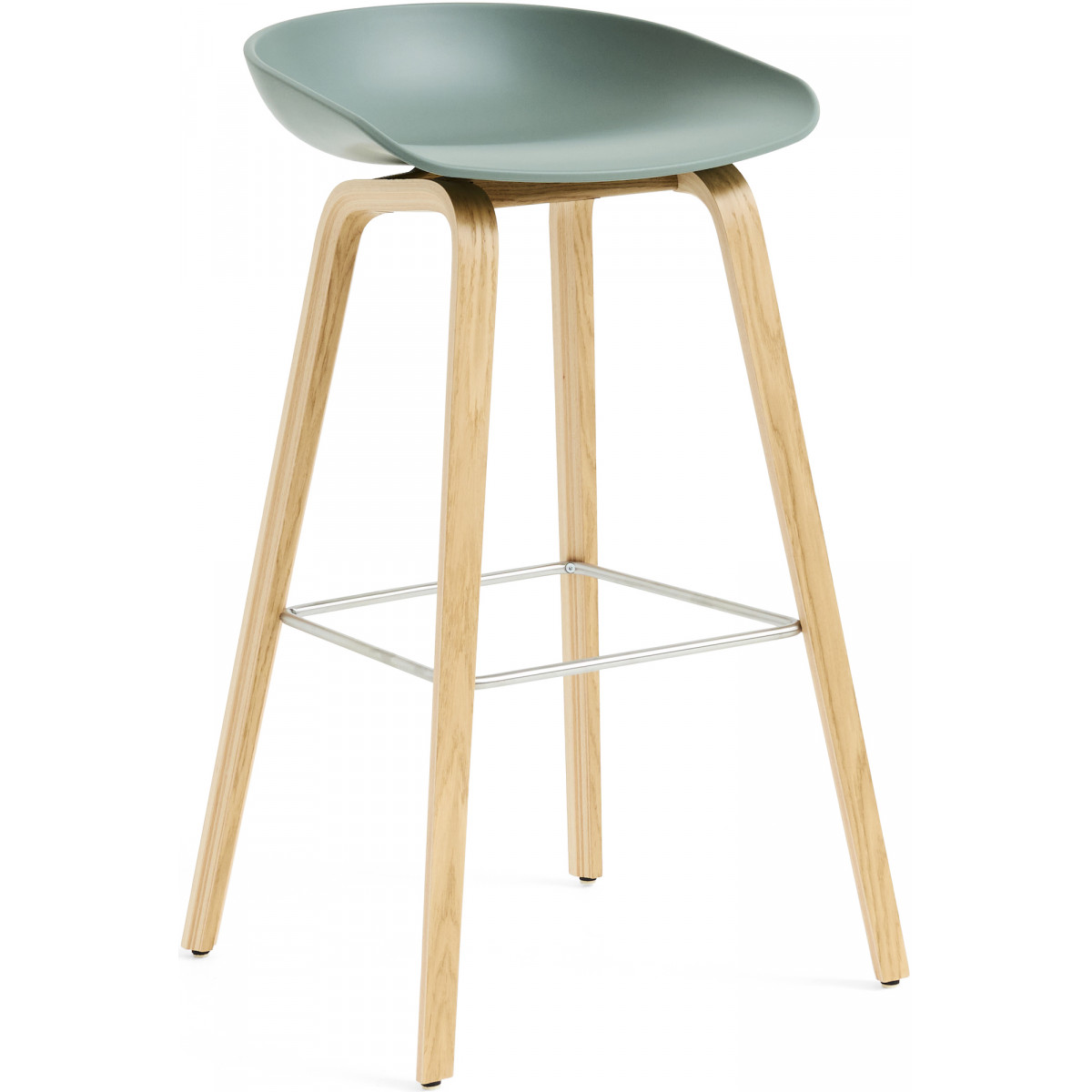 AAS32 Bar stool Fall Green + Oak base