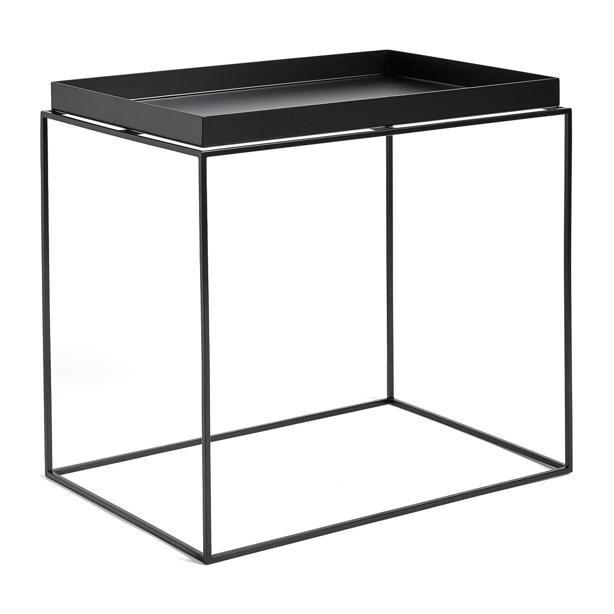Table Tray L – 60 x 40 x H54 cm – Noir