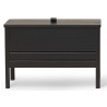 Black stained oak - A Line storage bench n°2132