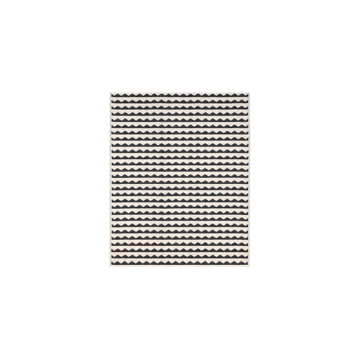 black - 150x200cm - Gittan - plastic rug