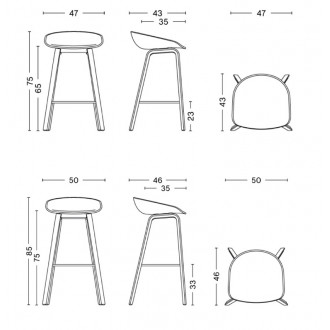 AAS32 Bar stool – Front...