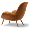 Grand Mohair 2103  + lacquered walnut - Swoon lounge chair