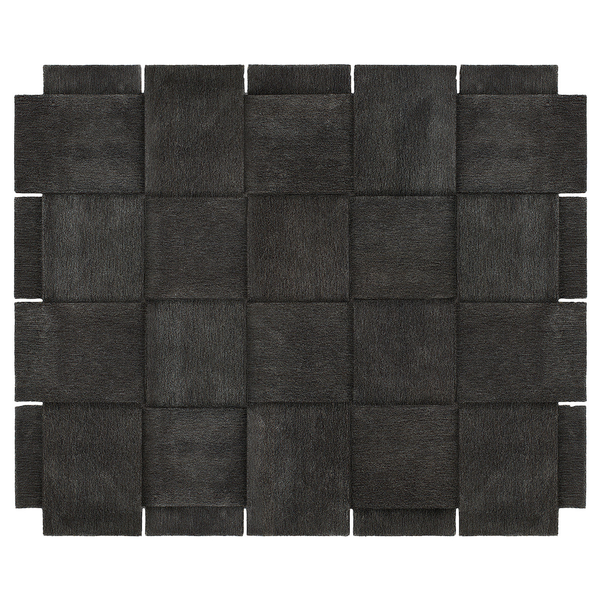 Basket rug – 300x245cm – Dark grey