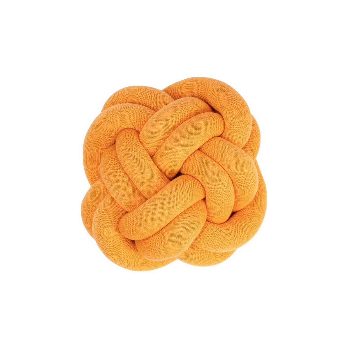Coussin Knot – Ø25,5 x H19,5 cm – Abricot