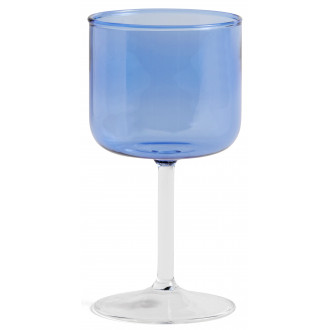 set de 2 verre à vin 250 ml Bleu et transparent – Tint