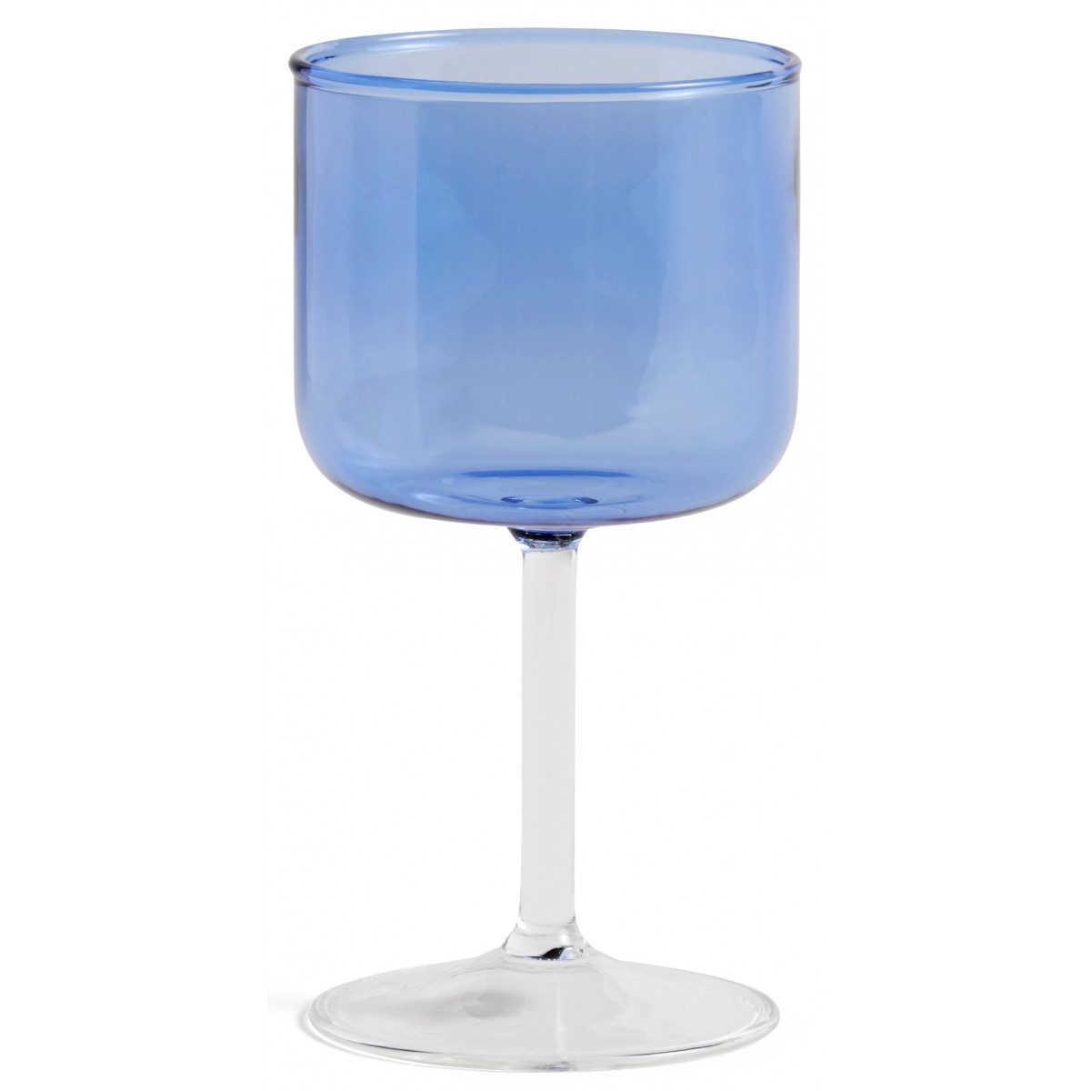 set de 2 verre à vin 250 ml Bleu et transparent – Tint