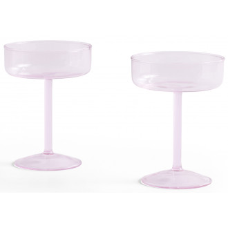 set of 2 coupe glass Pink –...