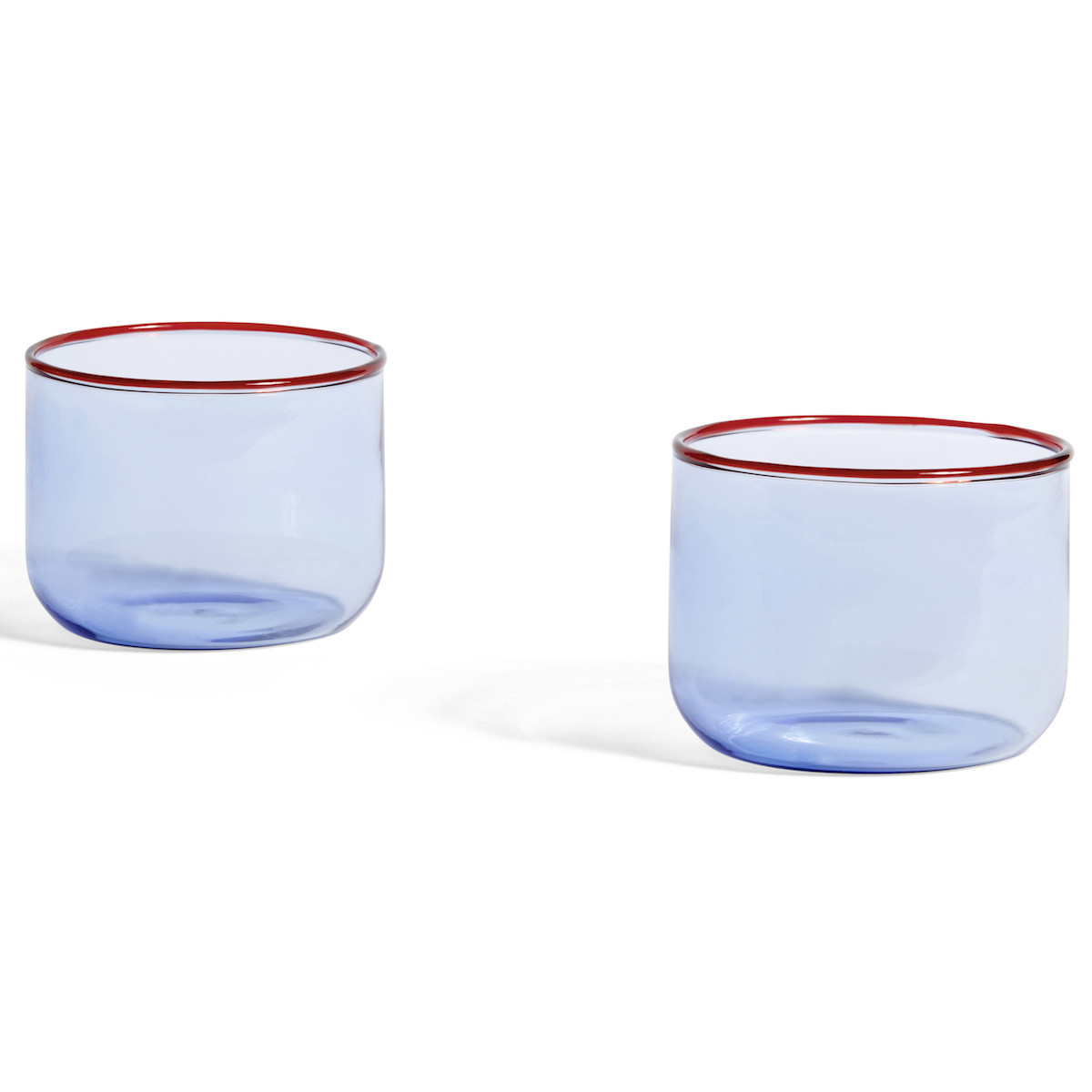set de 2 verres 200ml Bleu clair et rouge – Tint
