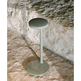 Oblique table lamp  – brown