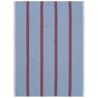 Faded blue / burgundy - Hale tea towel