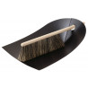 black - dustpan and broom
