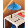 Matin Table Lamp – Ø30 x H38 cm – Placid blue / Mirror base