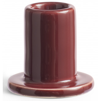 Tube candleholder small - brown